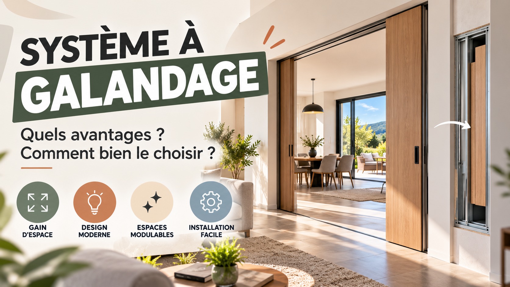 Le galandage : la solution élégante pour un intérieur ouvert et lumineux