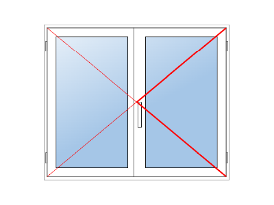 Fenêtre ALU 2 vantaux 105x120