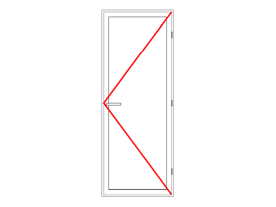 Porte de service PVC 215x80