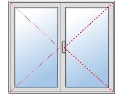 Fenêtre alu 2 vantaux sur mesure