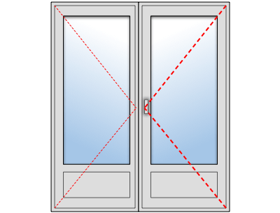 Porte Fenêtre alu 2 vantaux sur mesure